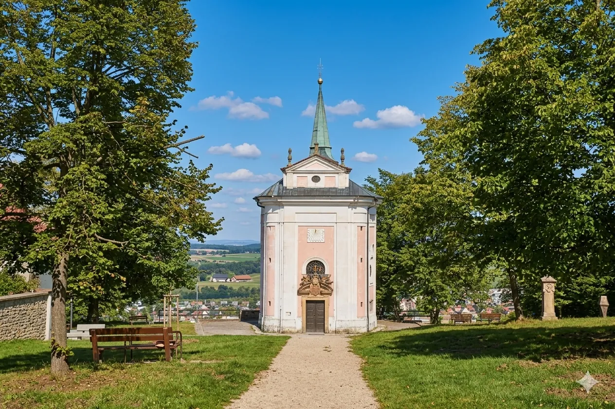 Skalka nad Mníškem pod Brdy – barokní areál a vyhlídka.